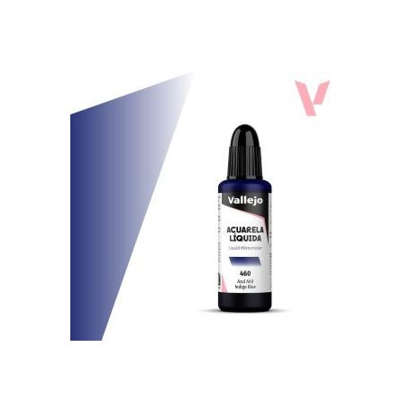 Vallejo folyékony akvarellfesték 32ml – 460 Indigo Blue