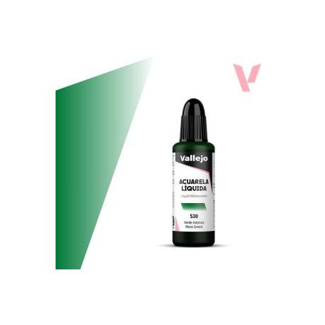 Vallejo folyékony akvarellfesték 32ml – 530 Moss Green