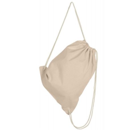 Cotton pocket square / backpack - natural