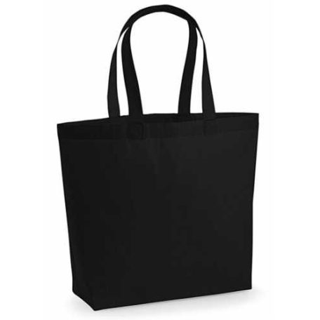 Cotton bag with Maxi bottom 200g - fekete