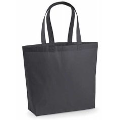 Cotton bag with Maxi bottom 200g - gray / graphite