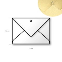 Paper envelope Pollen C5 162x229mm – arany