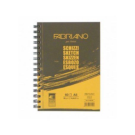 Vázlatfüzet Fabriano Schizzi 90g A5 hosszú oldal