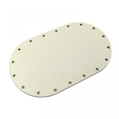 Oval bottom for knitting baskets 9x15cm