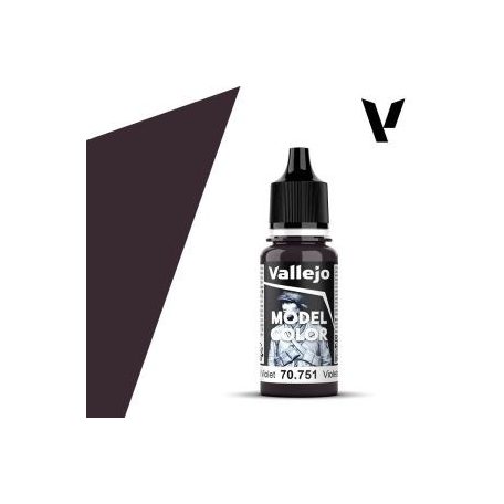Vallejo modellező festék 18ml – 751 Black Violet