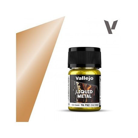 Vallejo Liquid Gold festék 35ml – 792 Old Gold Paint