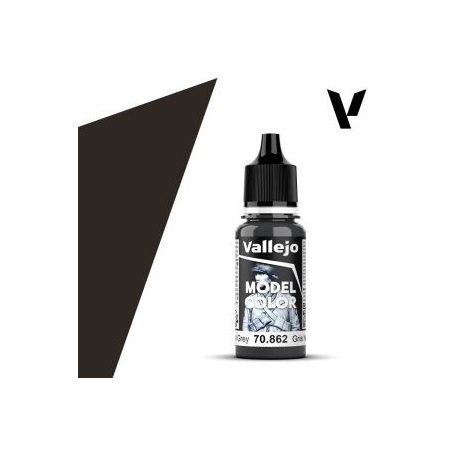 Vallejo modellező festék 18ml – 862 Black Grey