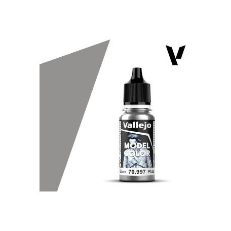 Vallejo modellező festék 18ml – 997 Silver (Metallic)