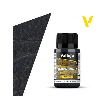Vallejo Weathering FX 40ml – Black Thick Mud