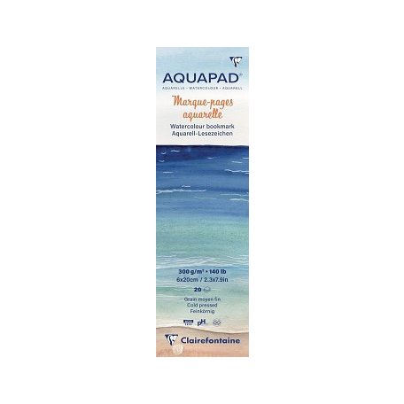 Aquapad akvarell könyvjelzőblokk 6x20cm 300g