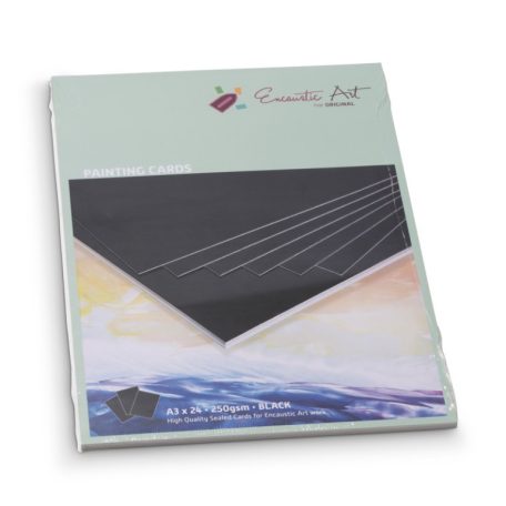 cardboard for encaustic A3 fekete 250 g/m2