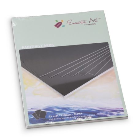 cardboard for encaustic A4 fekete 250 g/m2