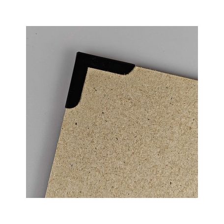 Fém sarokvédő könyvkötéshez 25mm fekete