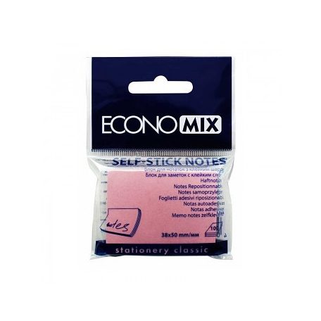 Öntapadó öntapadós jegyzettömb 38x50mm, 100db pasztell rózsaszín