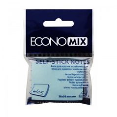 Self-adhesive sticky notes pad 38x50mm, 100pcs pastel kék