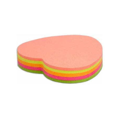 Self-adhesive sticky notes pad 45x50mm heart