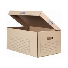 Archiváló konténer fedéllel, 53x36x26cm barna