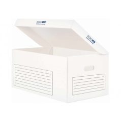 Tároló konténer fedéllel, 53x36x26cm fehér