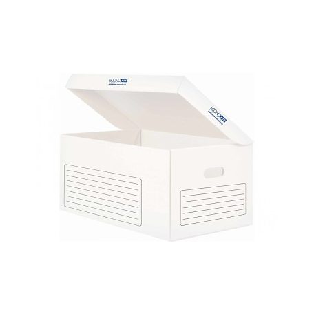 Tároló konténer fedéllel, 53x36x26cm fehér