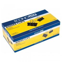 Fekete fém kapocs 32mm, 12db-os csomag