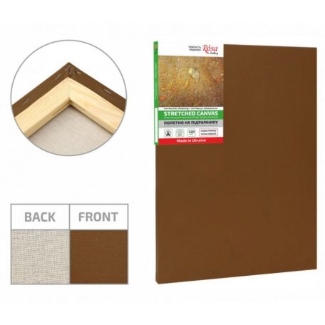 Colored canvas Rosa umber - 20x30cm