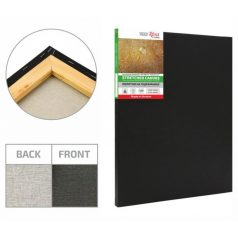 Colored canvas Rosa fekete - 18x24cm