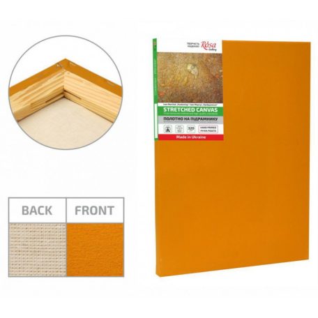 Colored canvas Rosa light ocher - 20x20cm