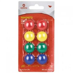 Colored magnets for magnetic boards 8x20mm