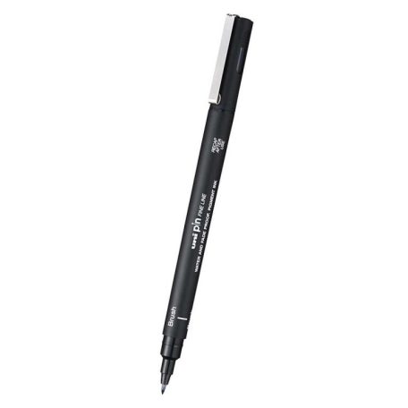 Uni Pin brush marker fekete