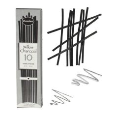 természetes charcoal Coates 10 pcs thin 3-4 mm