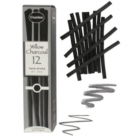 természetes charcoal Coates 12 pcs medium 7-9 mm