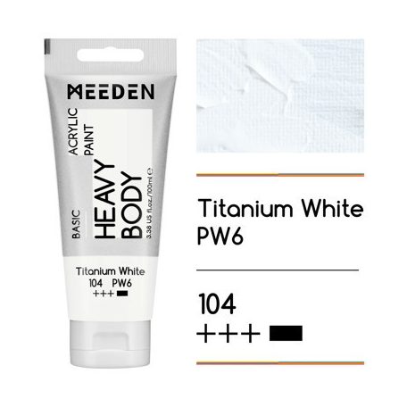 Akril paint Meeden 100ml – 104 Titánfehér