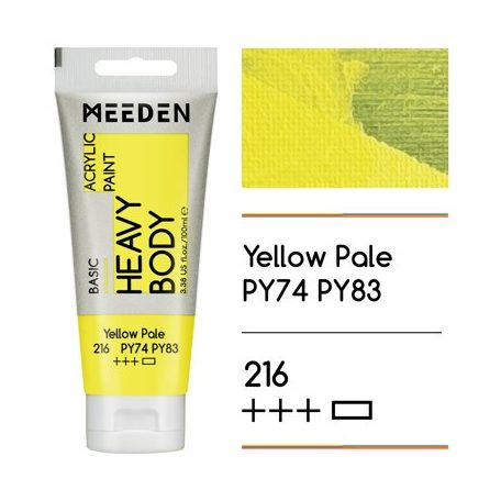 Akril paint Meeden 100ml – 216 Yellow Halvány