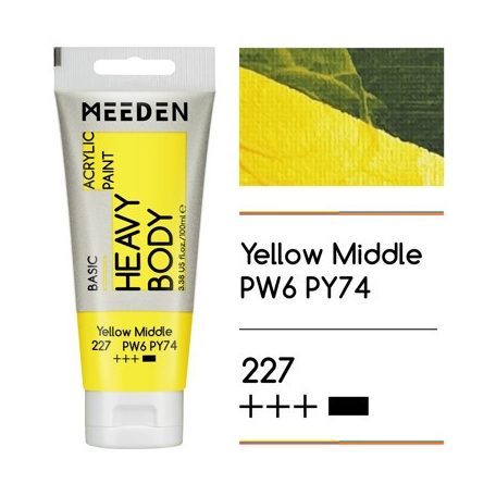 Akril paint Meeden 100ml – 227 Yellow közép