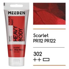 Akril paint Meeden 100ml – 302 Scarlet