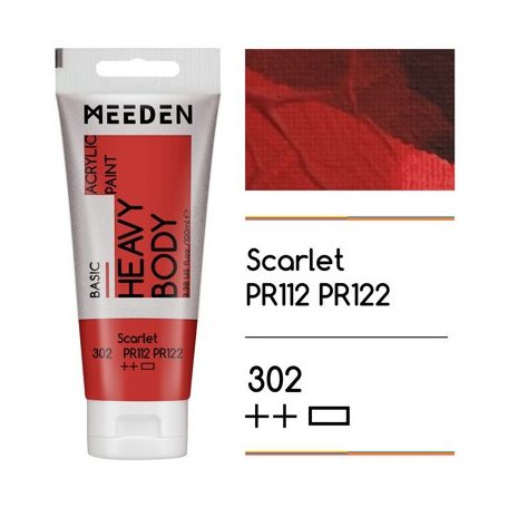 Akril paint Meeden 100ml – 302 Scarlet