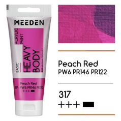 Akril paint Meeden 100ml - 317 Peach Red