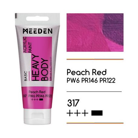 Akril paint Meeden 100ml - 317 Peach Red