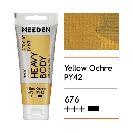 Akril festék Meeden 100ml – 676 Sárga okker