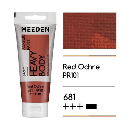 Akril festék Meeden 100ml – 681 Vörös okker