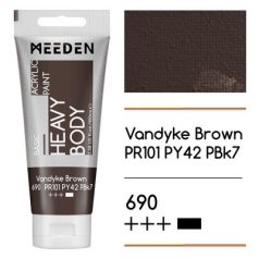 Akril festék Meeden 100ml - 690 Vandyke Brown