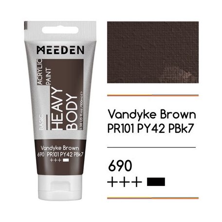 Akril festék Meeden 100ml - 690 Vandyke Brown