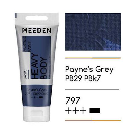 Akril festék Meeden 100ml - 797 Payne's Grey