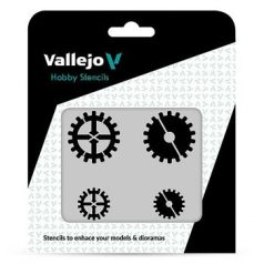 Vallejo modellező sablon – Gear Marks