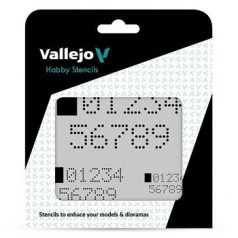 Vallejo Modellező sablon – Digital Numbers