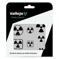 Vallejo Modellező sablon – Radioactivity Signs