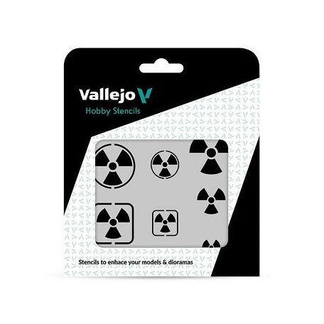 Vallejo Modellező sablon – Radioactivity Signs
