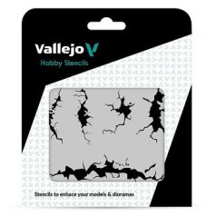 Vallejo modellező sablon – Cracked Wall