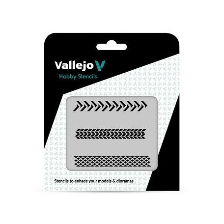 Vallejo Modellező sablon – Tyre Marks