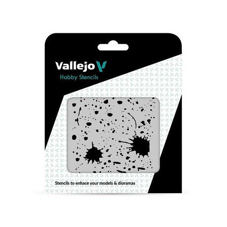 Vallejo modellező sablon – Splash & Stains